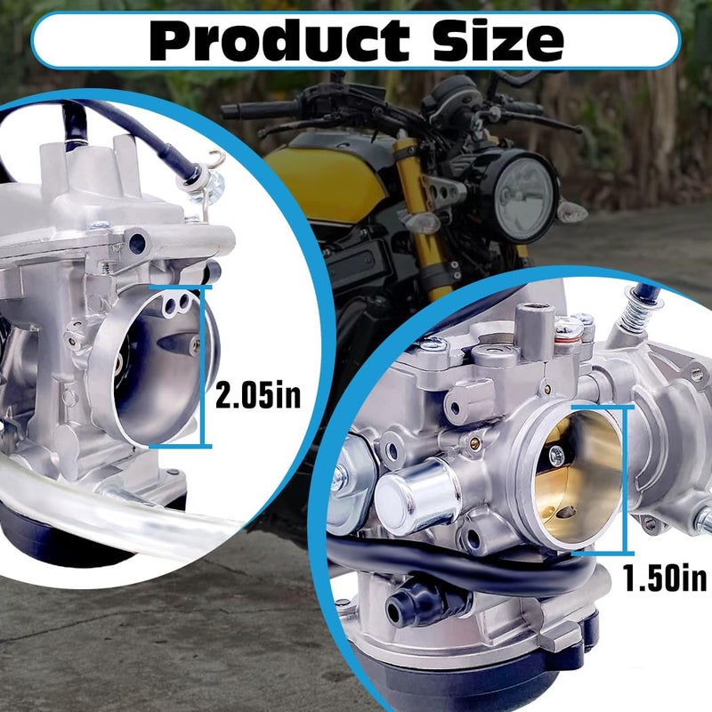 Aniro Moto NEW Carburetor Carb For YAMAHA GRIZZLY 350 YFM350 2007-2009 - YAMAHA YFM350 BRUIN 2004-2006 - YAMAHA YFM350 WOLVERINE 2006-2009 - Image 5